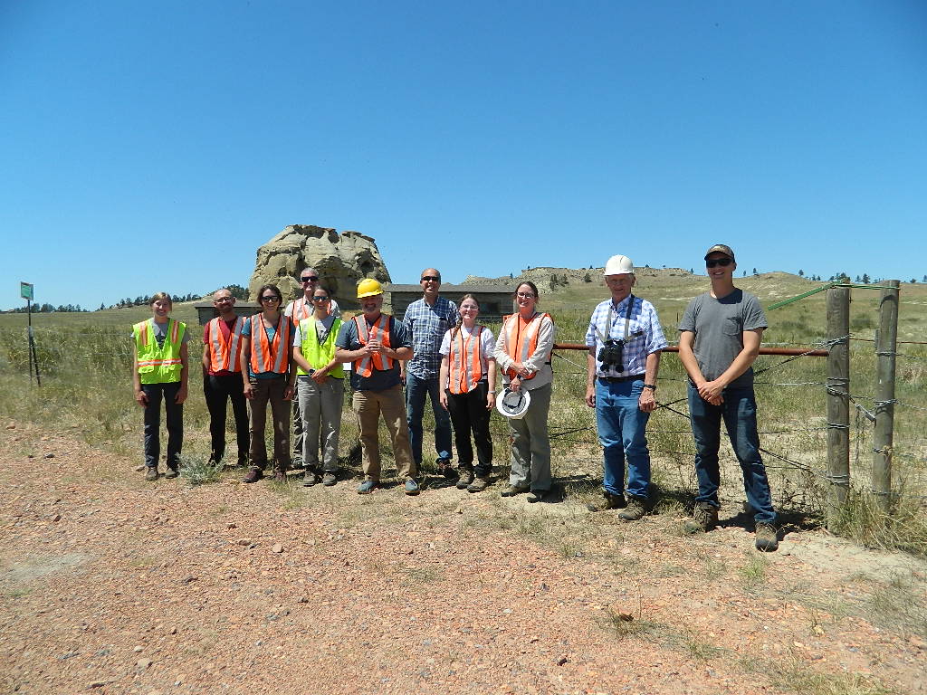 Field trip participants at the Rosebud Mine