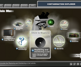 graphic of the water online module