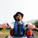 Bob Hall Rowing at the Flathead Biostation