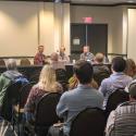 Panelists speak at the first Clark Fork Science Forum in April 