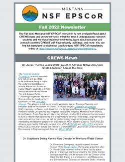 Cover image of Fall 2022 CREWS newsletter