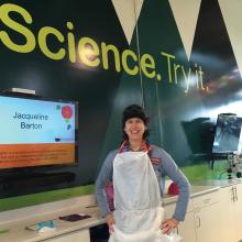 Picture of Hedi Casquilho-Gray at the spectrUM Discovery Area
