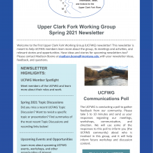 Cover of the UCFWG Spring 2021 newsletter