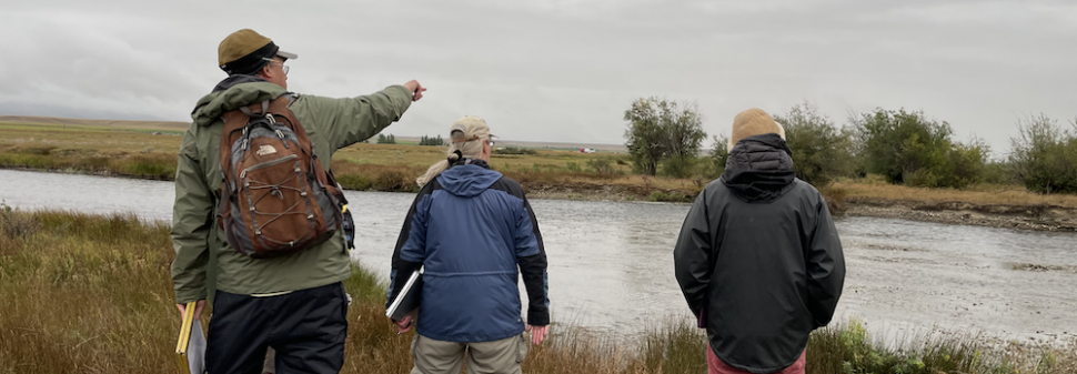 Members of the Upper Clark Fork Working Group survey the river as part of a recent field restoration workshop. Photo credit: Taylor Gold-Quiros