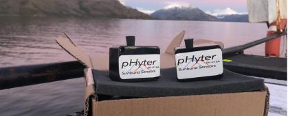 A picture of the pHyter devices that Sunburst Sensors will distribute
