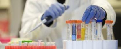 A picture of a researcher working in the lab