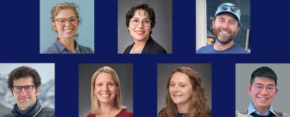 collage of seven award winners