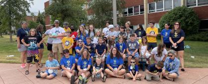 Group picture of ICC camp guides and campers
