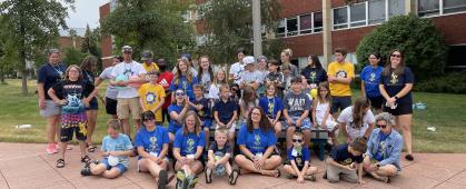 Group picture of ICC camp guides and campers