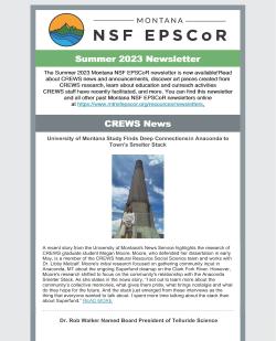 Cover image of Summer 2023 CREWS newsletter