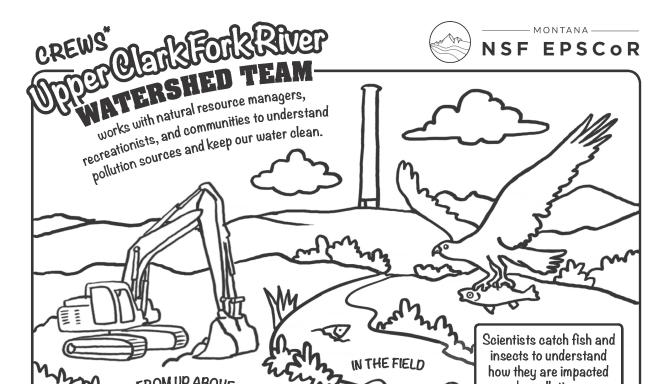 Picture of the Upper Clark Fork River coloring page